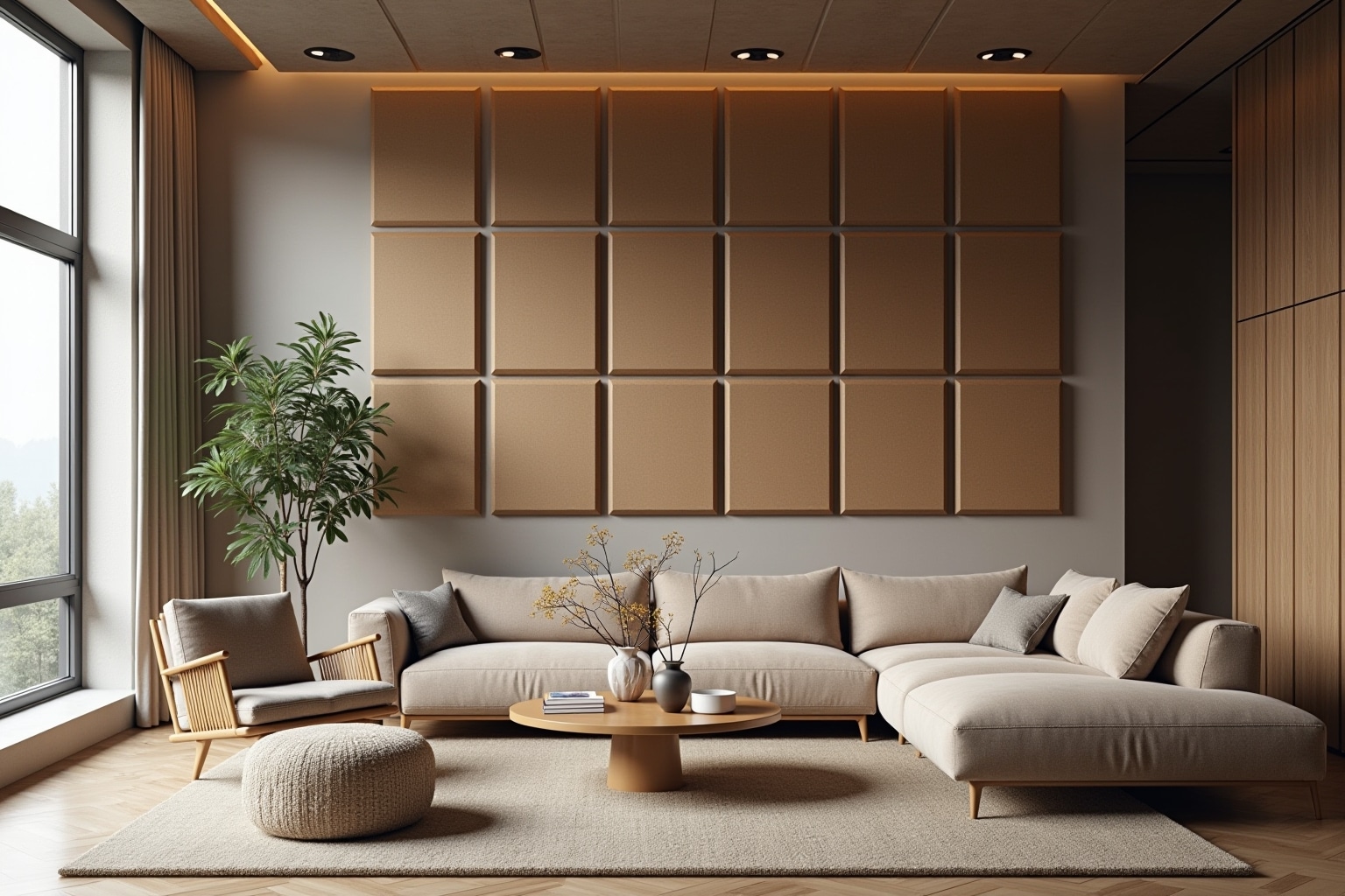 16 Akustikpaneele im Wohnzimmer nutzen