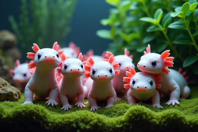 axolotl aquarium einrichten-Titel