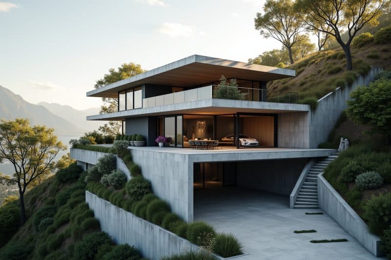 Haus Hanglage Zufahrt oben: Clevere Lösungen