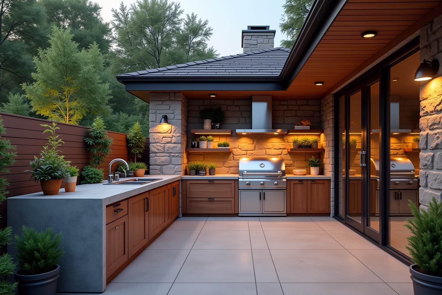 outdoor grill küche-Titel